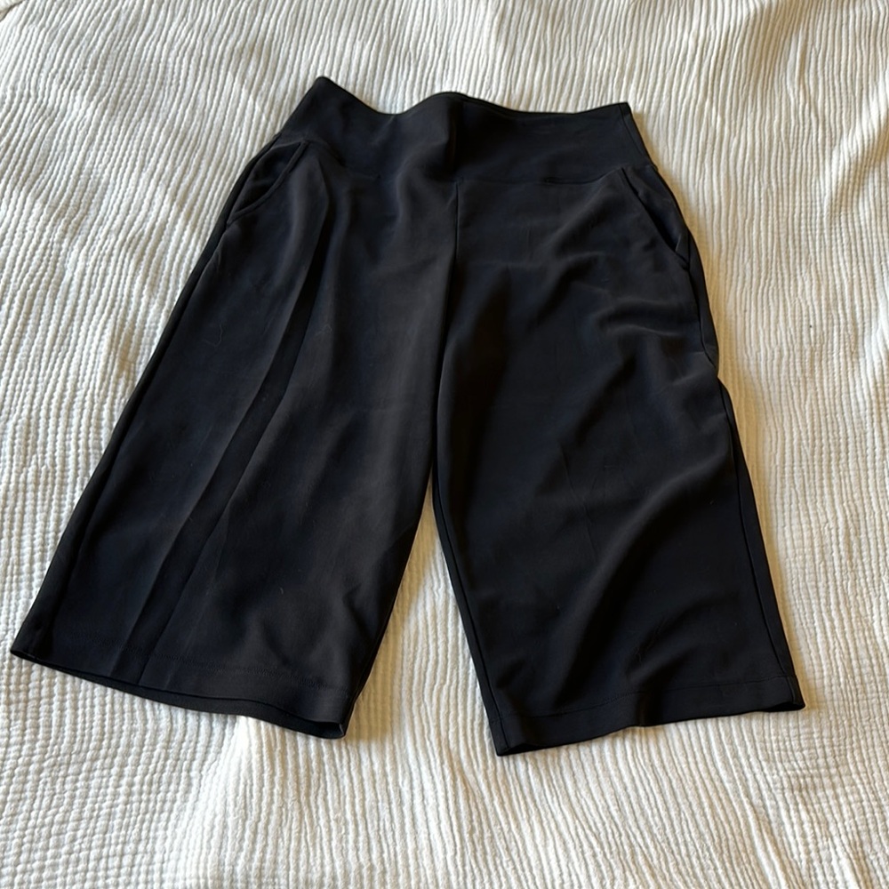 Athleta Black Wide leg knit pants